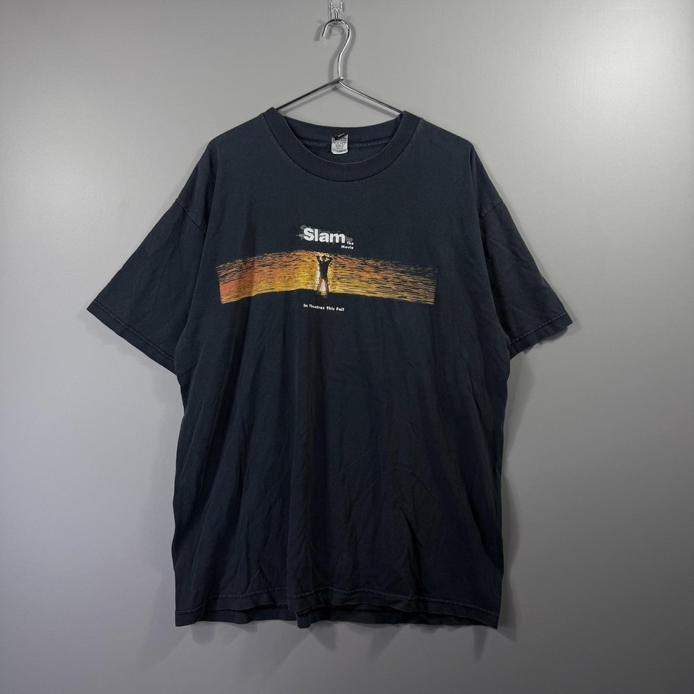 Vintage Slam The Movie Shirt Mens XL Black Hip Hop Soundtrack Levi's 90s USA